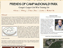 Tablet Screenshot of campmcdonaldpark.org